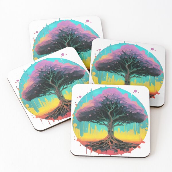 Item preview, purple tree designed and sold by SabyDigitalArt.