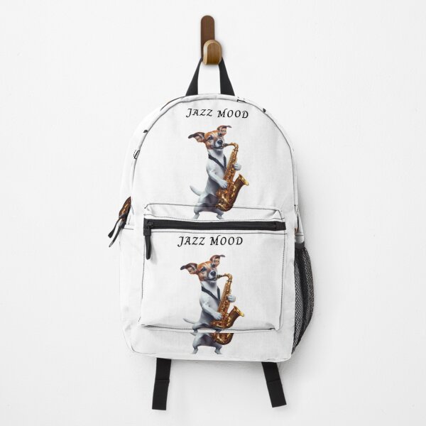 Item preview, Jack Russell Terrier in Jazz Mood, in white designed and sold by SimpleAsSymbol.