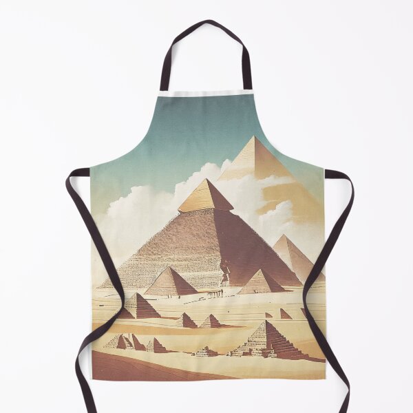 Artikelvorschau, Vintage Minimal Retro Reiseplakat Pyramiden von Gizeh in Ägypten entworfen und verkauft von pod24.
