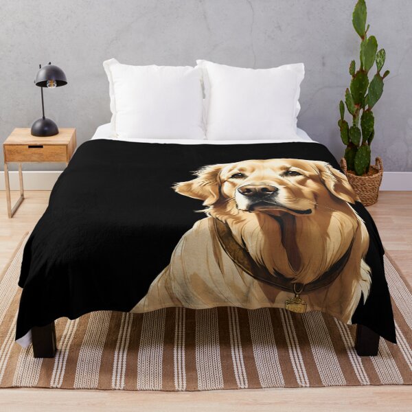 Artikelvorschau, Elegantes Golden Retriever-Porträt, königliche Hundekunst entworfen und verkauft von ChicTrendz.