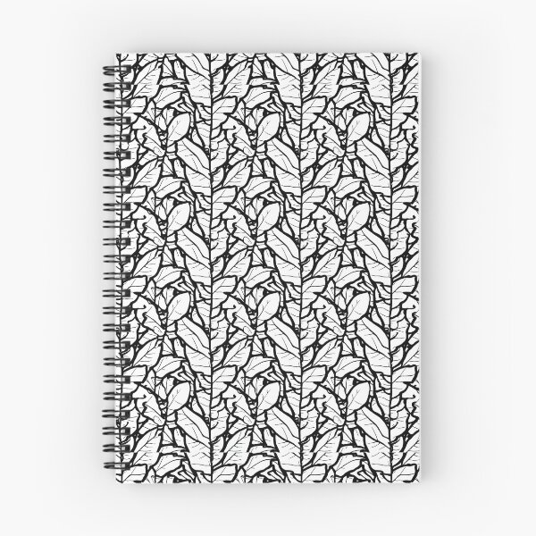 Item preview, B/W Leaf pattern  designed and sold by DestoPattern.