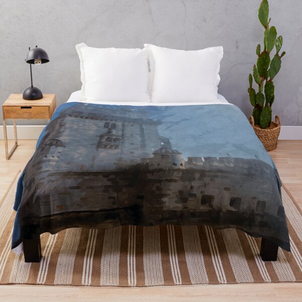 Item preview, Torre de Belém surrounded by fog in watercolor designed and sold by Intermundium.
