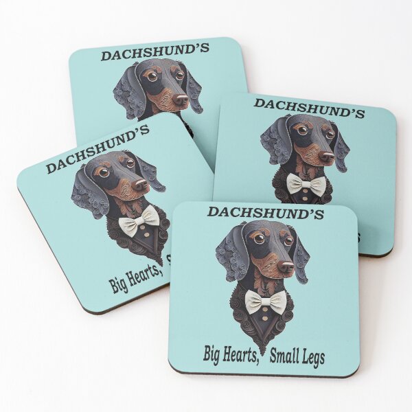 Item preview, Dachshund with a bowtie paper quilling cute funny portrait  designed and sold by LorrieBee.