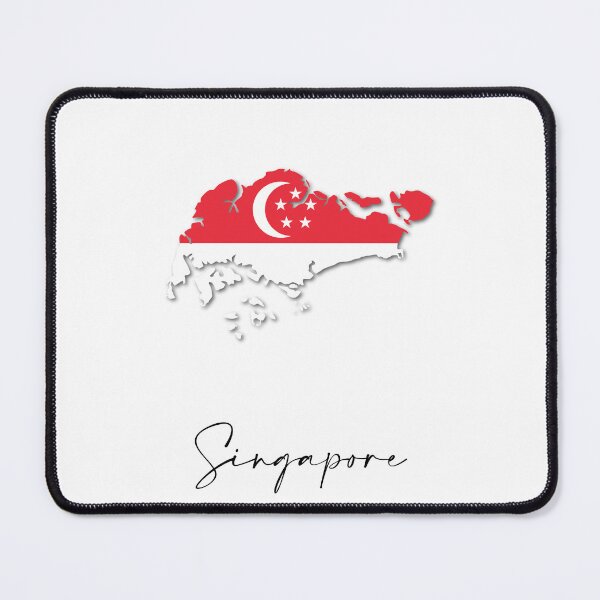 Item preview, Singapore Country Map and Flag Asia designed and sold by dk-design85.