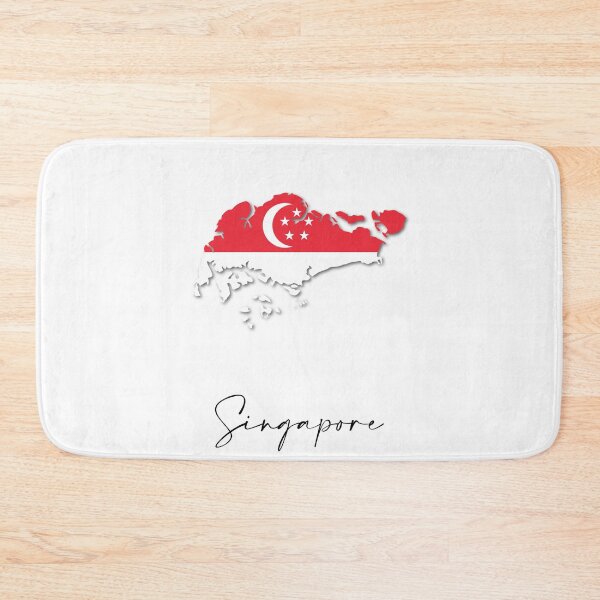 Item preview, Singapore Country Map and Flag Asia designed and sold by dk-design85.