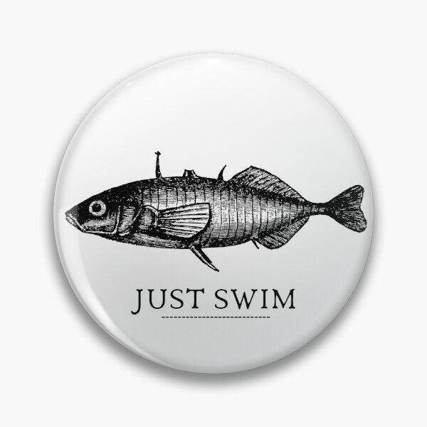 Item preview, SIMPLE FISH JUST SWIM designed and sold by FutureFiesta.