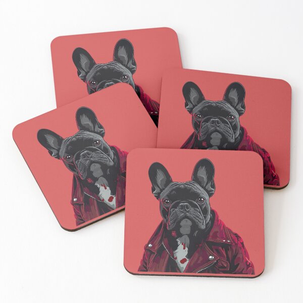 Item preview, Cool Gangster French Bulldog Sticker - Sin City-Inspired Frenchie Decal designed and sold by AzottoShop.