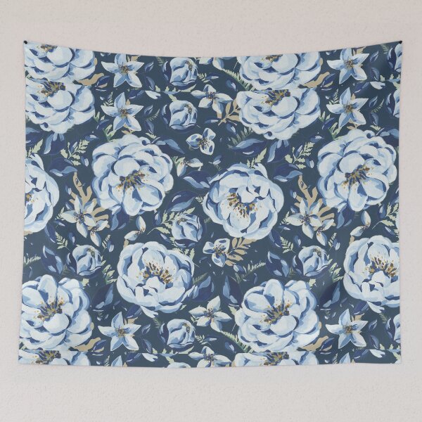 Item preview, Blooming blue roses  designed and sold by SkyisBright.