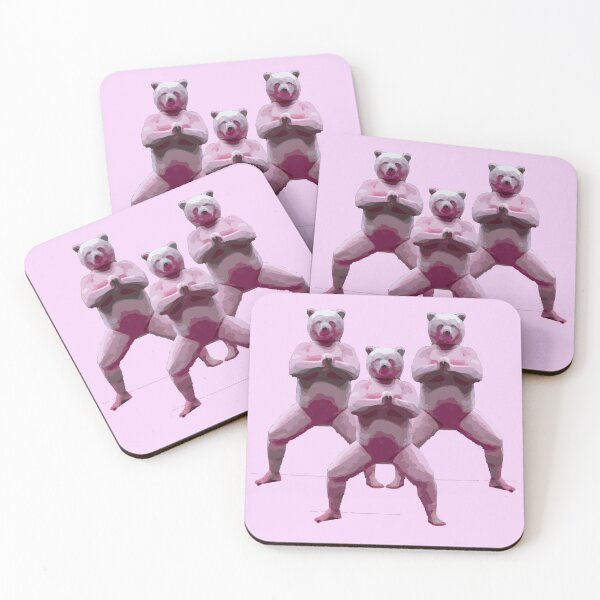Item preview, Funny Pink Bear Triplets designed and sold by ratchawoot.