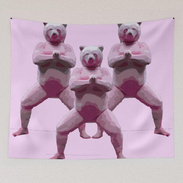 Item preview, Funny Pink Bear Triplets designed and sold by ratchawoot.