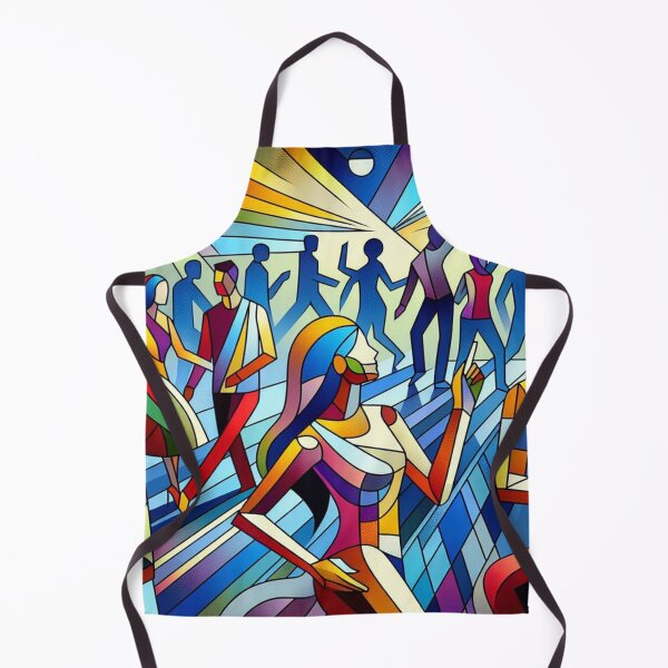 Item preview, Dancing Girl at the disco: Cubist Pixel Groove: Vibrant Disco Fusion with Stylized Dance designed and sold by Arte Cartoon From TagTeam Group.