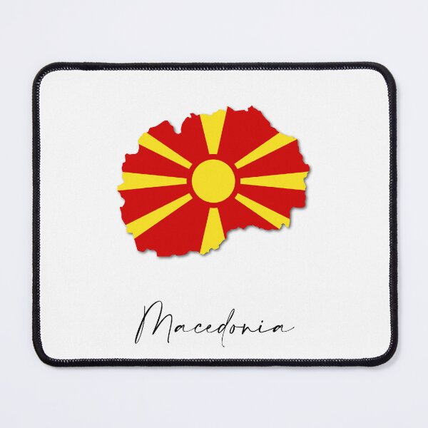 Item preview, North Macedonia Country Map and Flag Skopje Europe designed and sold by dk-design85.