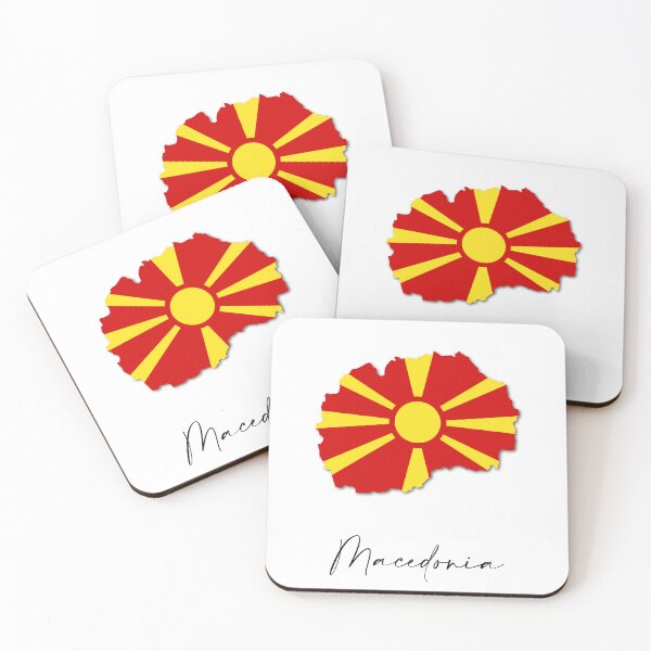 Item preview, Mapa y bandera del país de Macedonia del Norte Skopje Europa designed and sold by dk-design85.