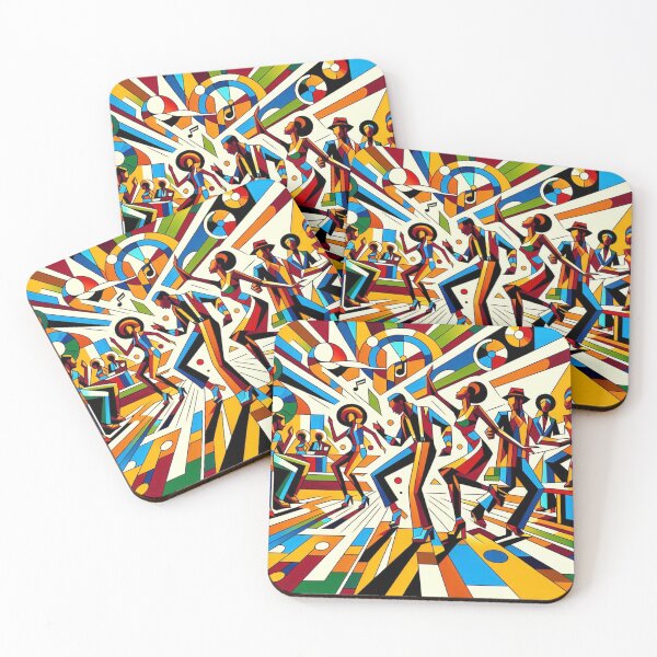 Item preview, Cubism Dancing Part 2: Cubist Pixel Groove: Vibrant Disco Fusion with Stylized Dance designed and sold by Arte Cartoon From TagTeam Group.