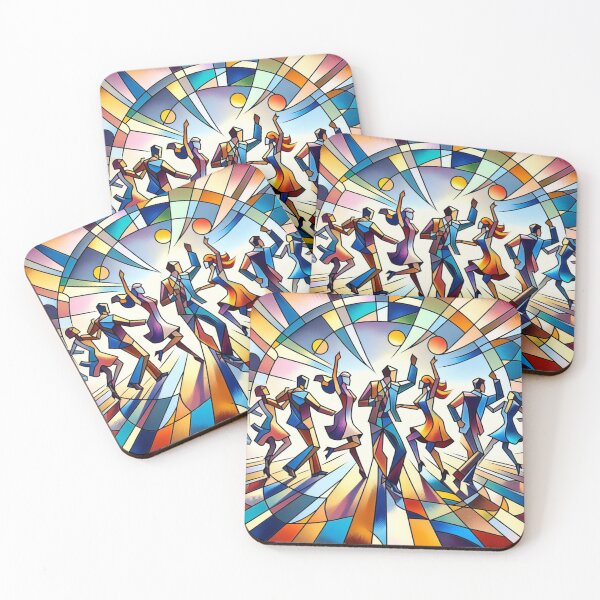 Item preview, Dancing Vol.4: Cubist Pixel Groove: Vibrant Disco Fusion with Stylized Dance designed and sold by Arte Cartoon From TagTeam Group.