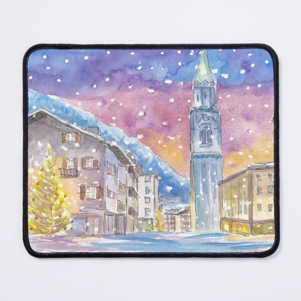Item preview, Cortina D'Ampezzo Dolomita Encanto invernal en las montañas nocturnas designed and sold by artshop77.