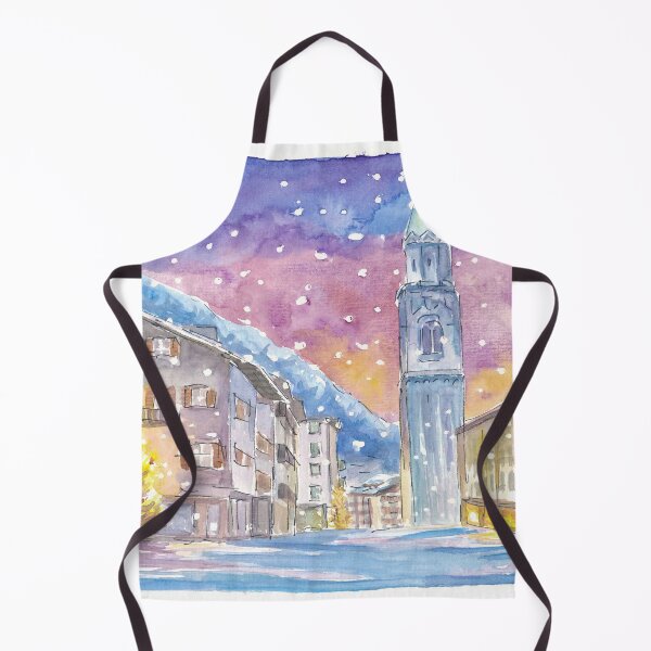 Item preview, Cortina D'Ampezzo Dolomite Winter Charm in Nightly Mountains designed and sold by artshop77.