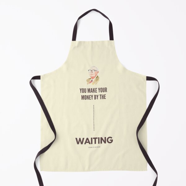 Item preview, You Make Your Money by the Waiting, Charlie Munger Quote Variation- For light background designed and sold by VarnaChitra.