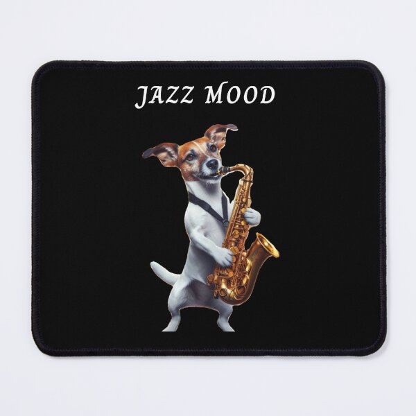 Item preview, Jack Russell Terrier in Jazz Mood, in black designed and sold by SimpleAsSymbol.