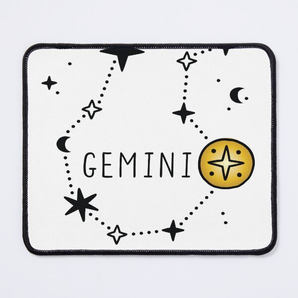 Item preview, GEMINI ZODIAC SIGN CONSTELLATIONS - Gold Star designed and sold by raymishop.
