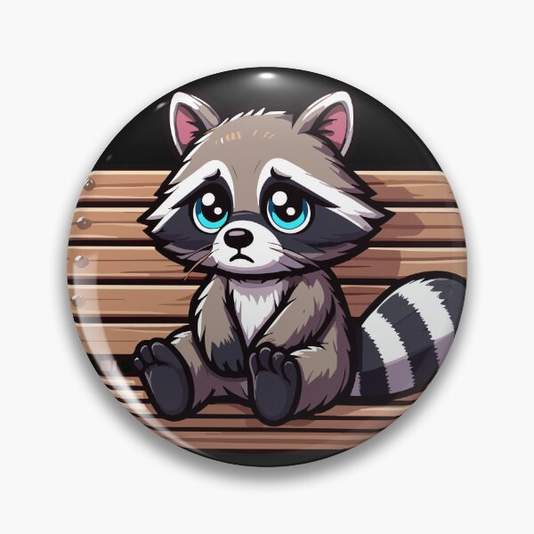Item preview, My Tummy Hurts - Raccoon designed and sold by Kawaii-n-Spice.