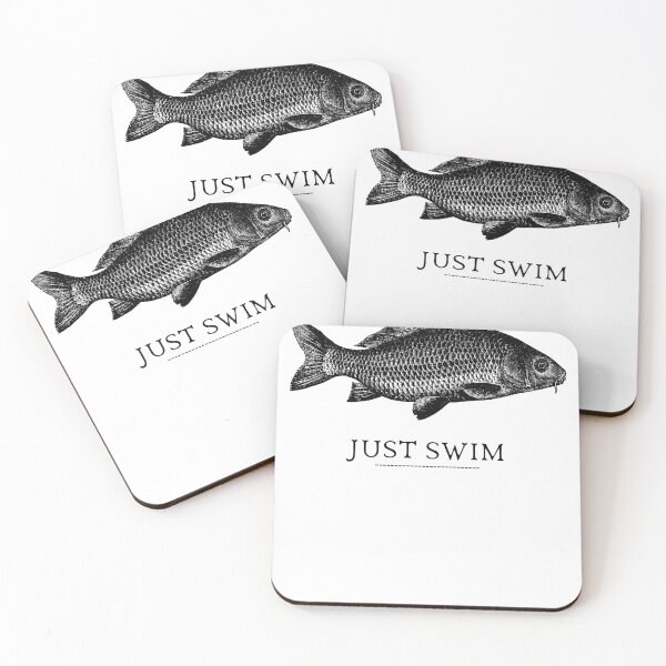 Item preview, SIMPLE FISH JUST SWIM designed and sold by FutureFiesta.