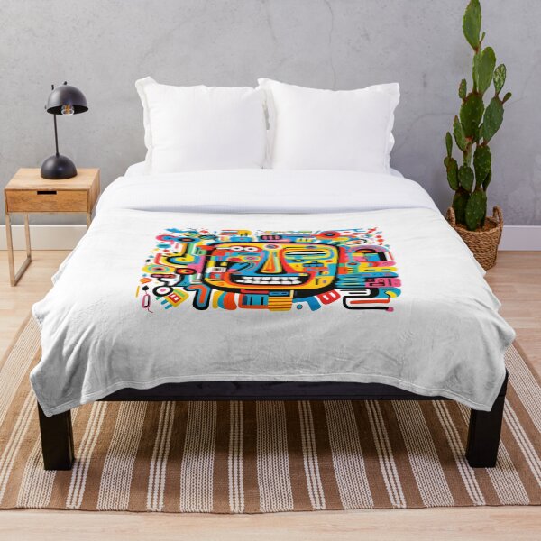 Artikelvorschau, Gesicht bunt psychodelisch entworfen und verkauft von DaveMerch.