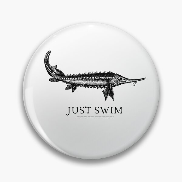 Item preview, SIMPLE FISH JUST SWIM designed and sold by FutureFiesta.