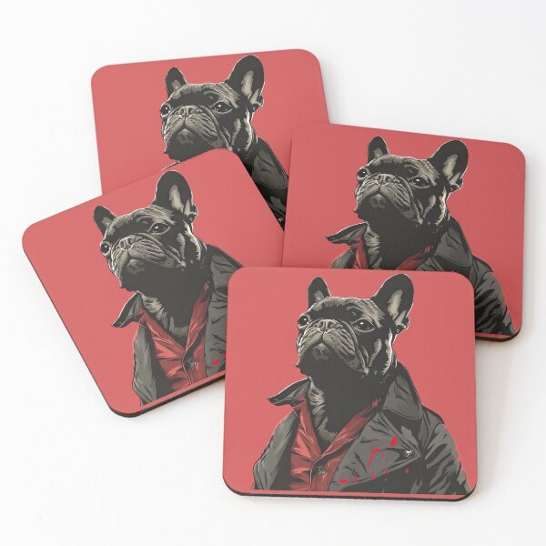 Item preview, Sin City-Inspired Gangster French Bulldog Sticker - Bold and Stylish Frenchie Decal designed and sold by AzottoShop.