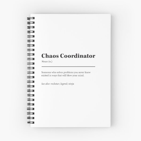 Item preview, Chaos Coordinator farewell greeting card for colleagues, co worker or work bestie designed and sold by skapastudios.
