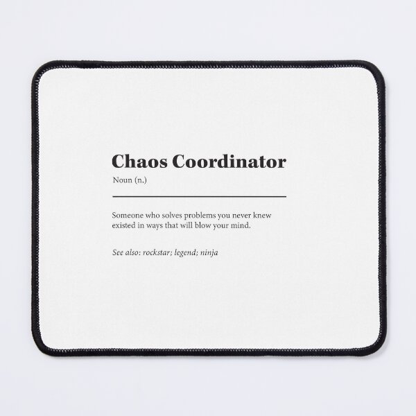 Item preview, Chaos Coordinator farewell greeting card for colleagues, co worker or work bestie designed and sold by skapastudios.