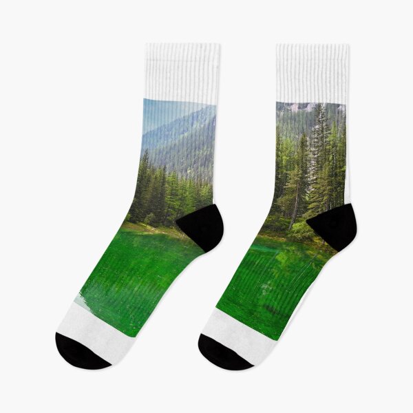 Item preview, The Green Lake and mountains in Styria, Austria, landscape spring season designed and sold by goceris.