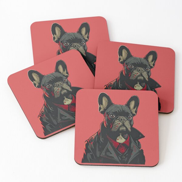 Item preview, Cool Gangster French Bulldog Sticker: Sin City-Style Frenchie Decal for Dog Lovers designed and sold by AzottoShop.