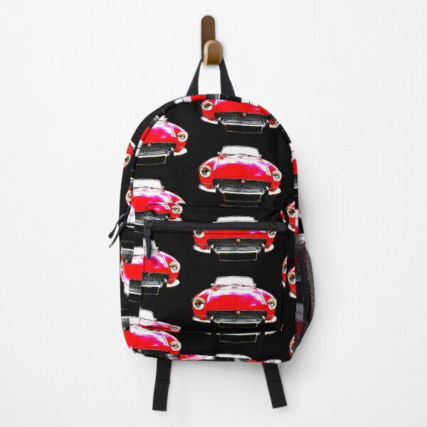 Item preview, MGB 1970s classic car high contrast red designed and sold by soitwouldseem.