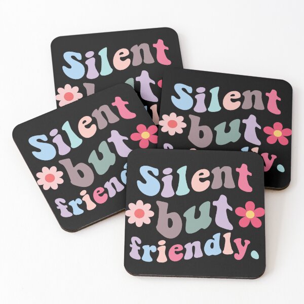 Item preview, Silent but friendly funny vintage quote saying T-shirt designed and sold by demiano-shirt.