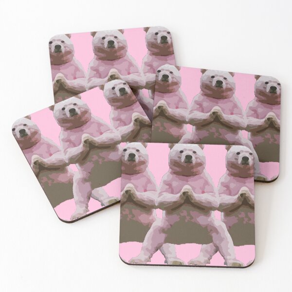 Item preview, Funny Five pink bear twins designed and sold by ratchawoot.