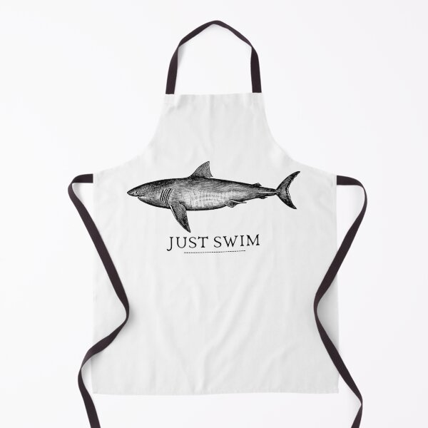 Item preview, SIMPLE FISH SHARK JUST SWIM designed and sold by FutureFiesta.