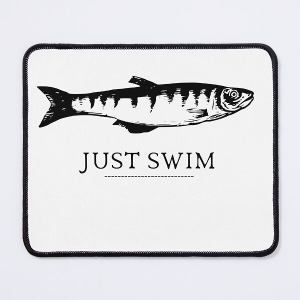 Item preview, SIMPLE FISH JUST SWIM designed and sold by FutureFiesta.