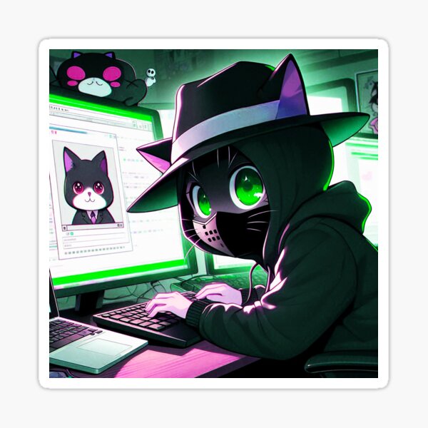 Item preview, Cat Black Hat designed and sold by Echonn.