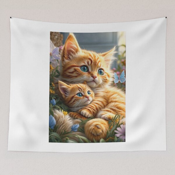 Item preview, cute baby cat sisters  designed and sold by Alprince38.