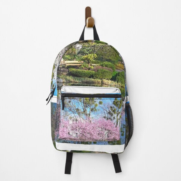 Item preview, Blossomed trees and pond in Setagaya park Vienna springtime designed and sold by goceris.