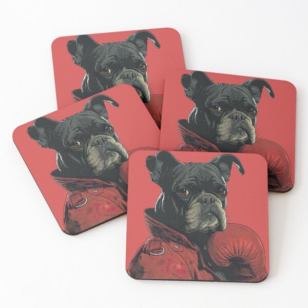 Item preview, Sin City-Style Gangster French Bulldog Sticker - Ex-Boxer Frenchie Decal for Dog Enthusiasts designed and sold by AzottoShop.
