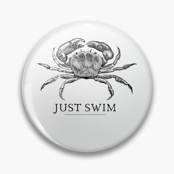 Item preview, SIMPLE FISH CRAB JUST SWIM designed and sold by FutureFiesta.