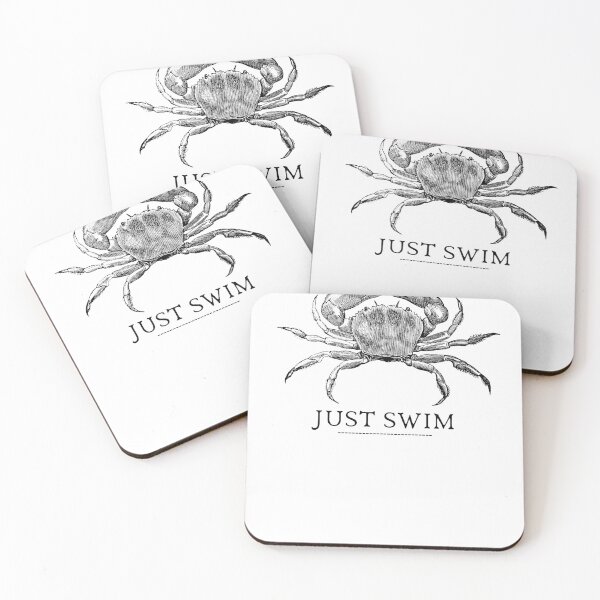 Item preview, SIMPLE FISH CRAB JUST SWIM designed and sold by FutureFiesta.