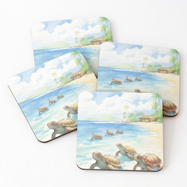 Item preview, Turtle Beach Basking designed and sold by cute-animals99.