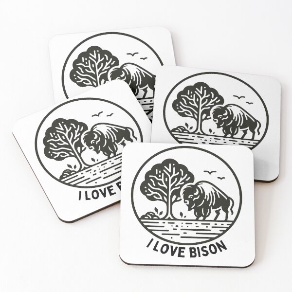 Item preview, I Love Bison Prairie Giant Enthusiast Tee designed and sold by RaveeStudio.