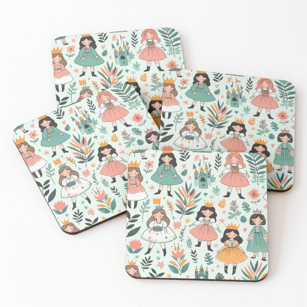 Item preview, princesses, castles, and plants designed and sold by apreia.