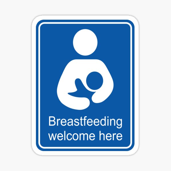 Item preview, Breastfeeding welcome here rectangular designed and sold by goatboyjr.