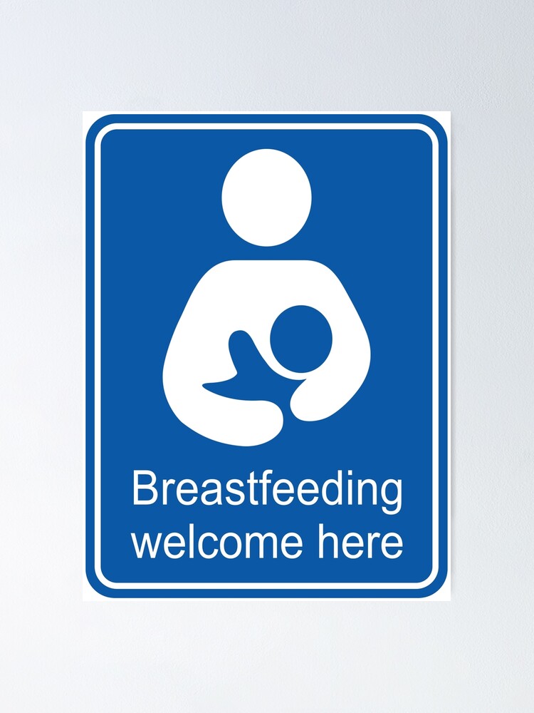 "Breastfeeding welcome here rectangular" Poster for Sale by goatboyjr