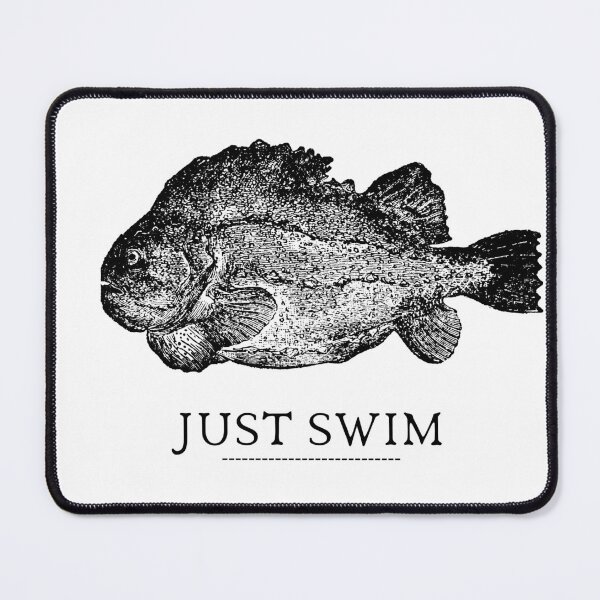 Item preview, SIMPLE FISH JUST SWIM designed and sold by FutureFiesta.